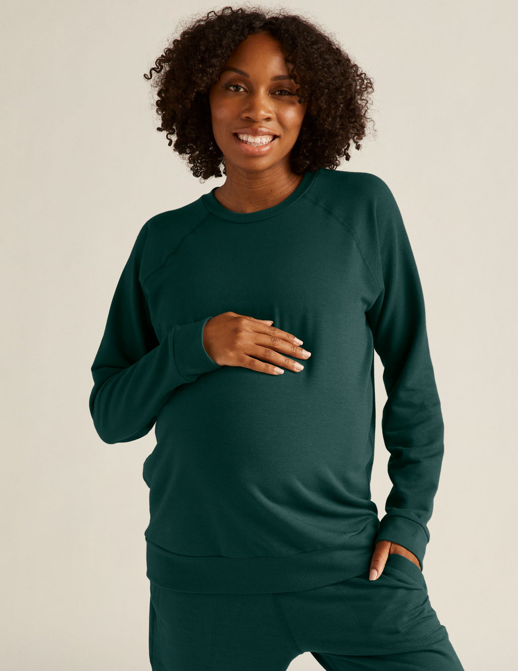 Favorite Raglan Maternity Pullover Secondary Image
