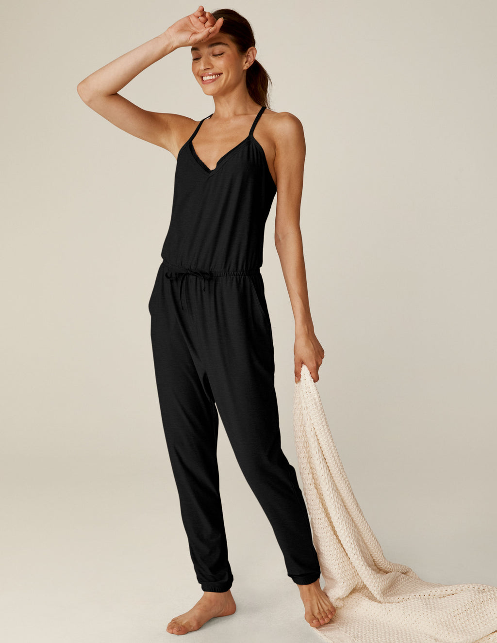 Featherweight Dream Lace Racerback Jumpsuit Featured Image